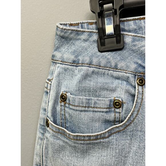 Coldwater Creek Cropped Jeans Women's Petite 8P Blue Denim Mid Rise Light Wash - Picture 6 of 7